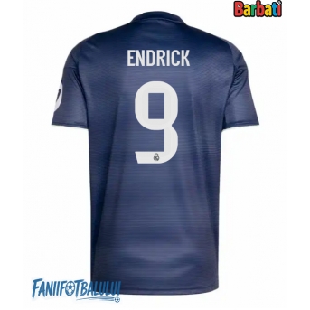 Real Madrid Endrick #9 Tricou Fotbal Replică 2025-26 Barbati Deplasare